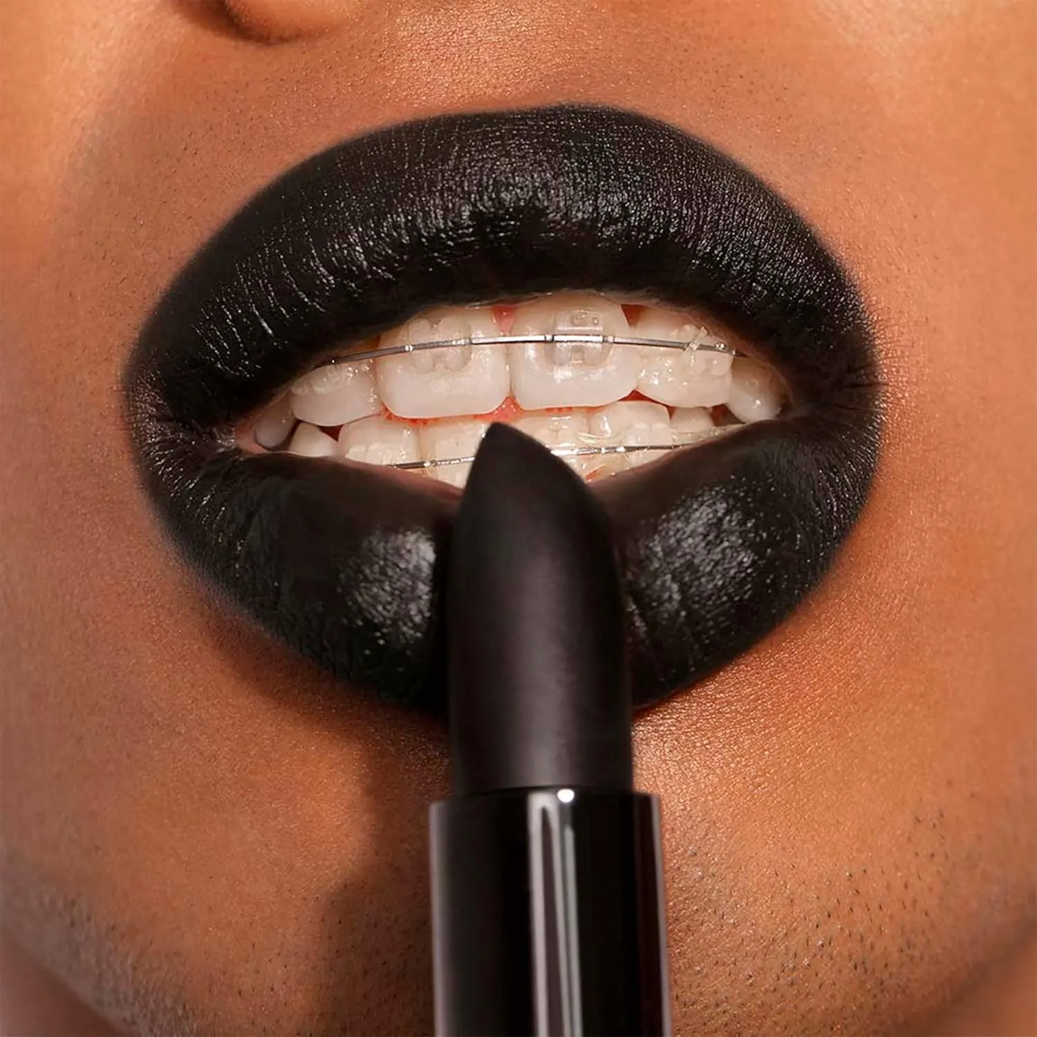 3INA The Lipstick 900 - Outstanding Shade Selection - Matte And Shiny Finishes - Highly Pigmented And Comfortable - Vegan And Cruelty Free Formula - Moisturizes The Lips - Panther Black - 0.11 Oz