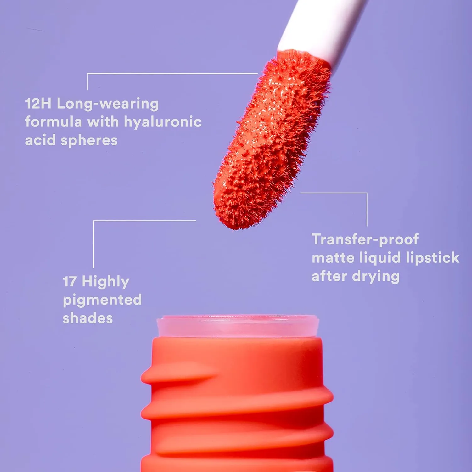 3INA The Longwear Lipstick 226 - Naturally Hydrating, Fast Drying - Shades That Stay All Day And Suit Every Skin Tone - Cruelty Free, Paraben Free, Vegan Cosmetics - Coral Color - 0.23 Oz