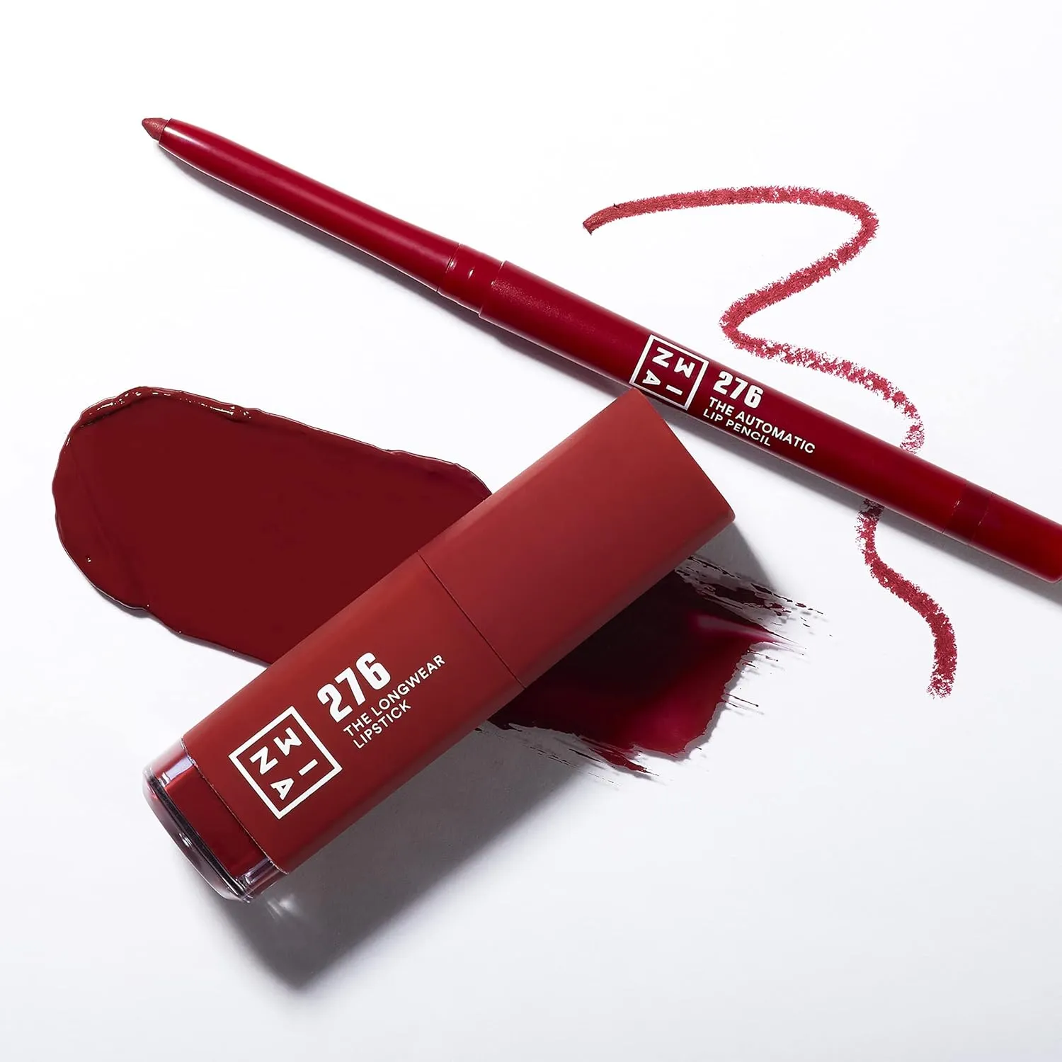 3INA The Longwear Lipstick 276 - Naturally Hydrating, Fast Drying - Shades That Stay All Day And Suit Every Skin Tone - Cruelty Free, Paraben Free, Vegan Cosmetics - Chestnut Brown Color - 0.23 Oz