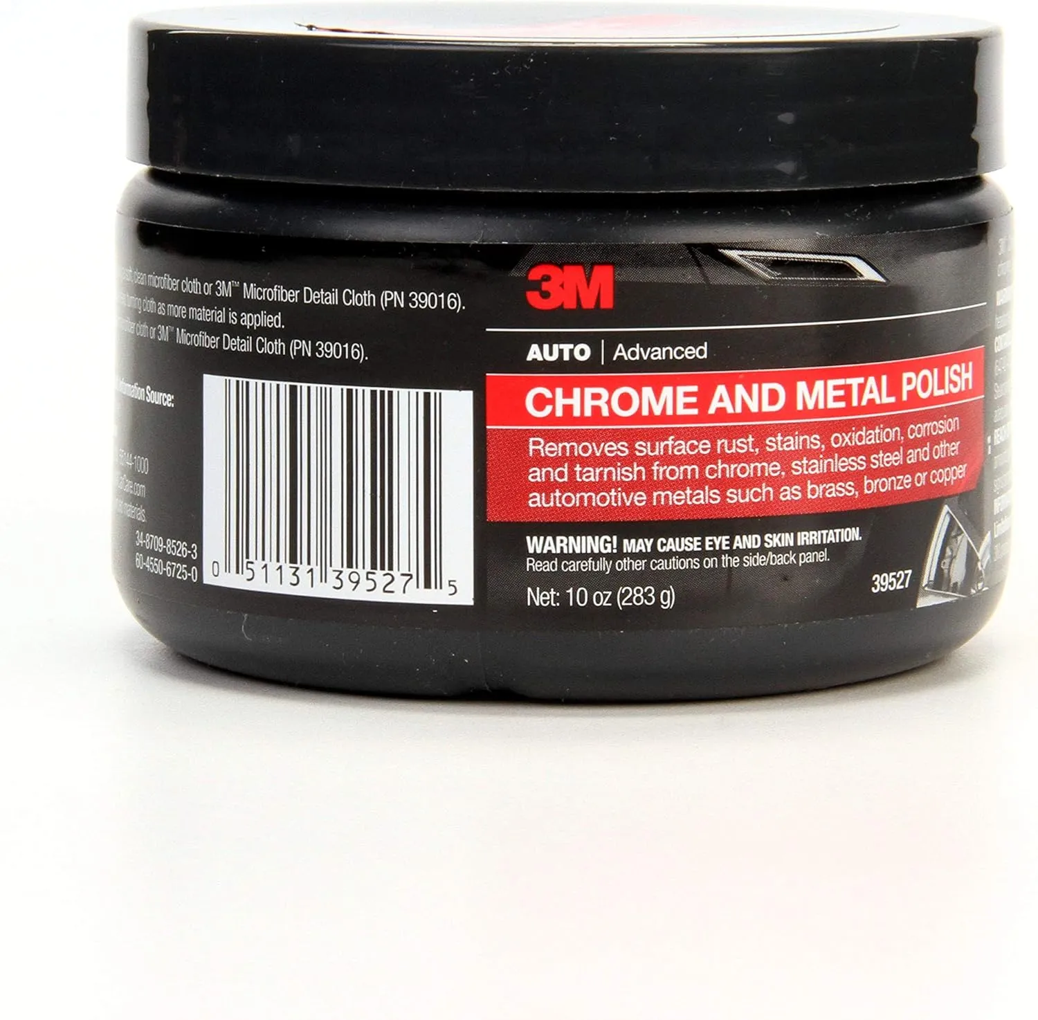 3M Chrome and Metal Polish, 39527, 10 oz, Used on Wheels, Trim and Bumpers, for Automotive