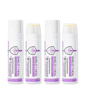 4 Pack - Botanical Lip Balm with Aromachology, Mood-Boosting Fragrance Technology, Soothes Chapped Lips & Relieves Dryness, Silky Smooth Texture Warms on Contact (4 Pack)
