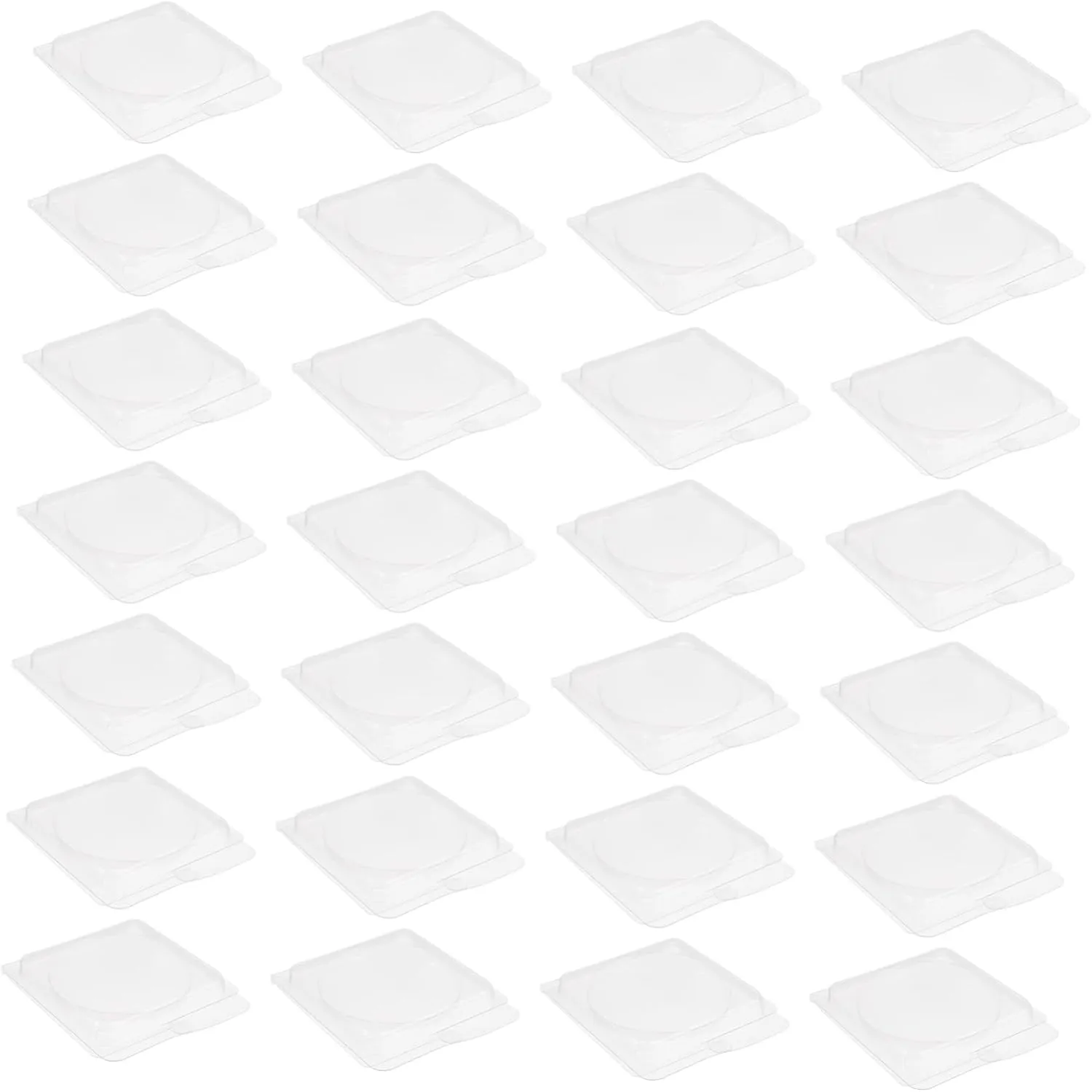 40pcs Empty Blush Highlighter Box Diy Makeup Palette Plastic Eyeshadow Plate