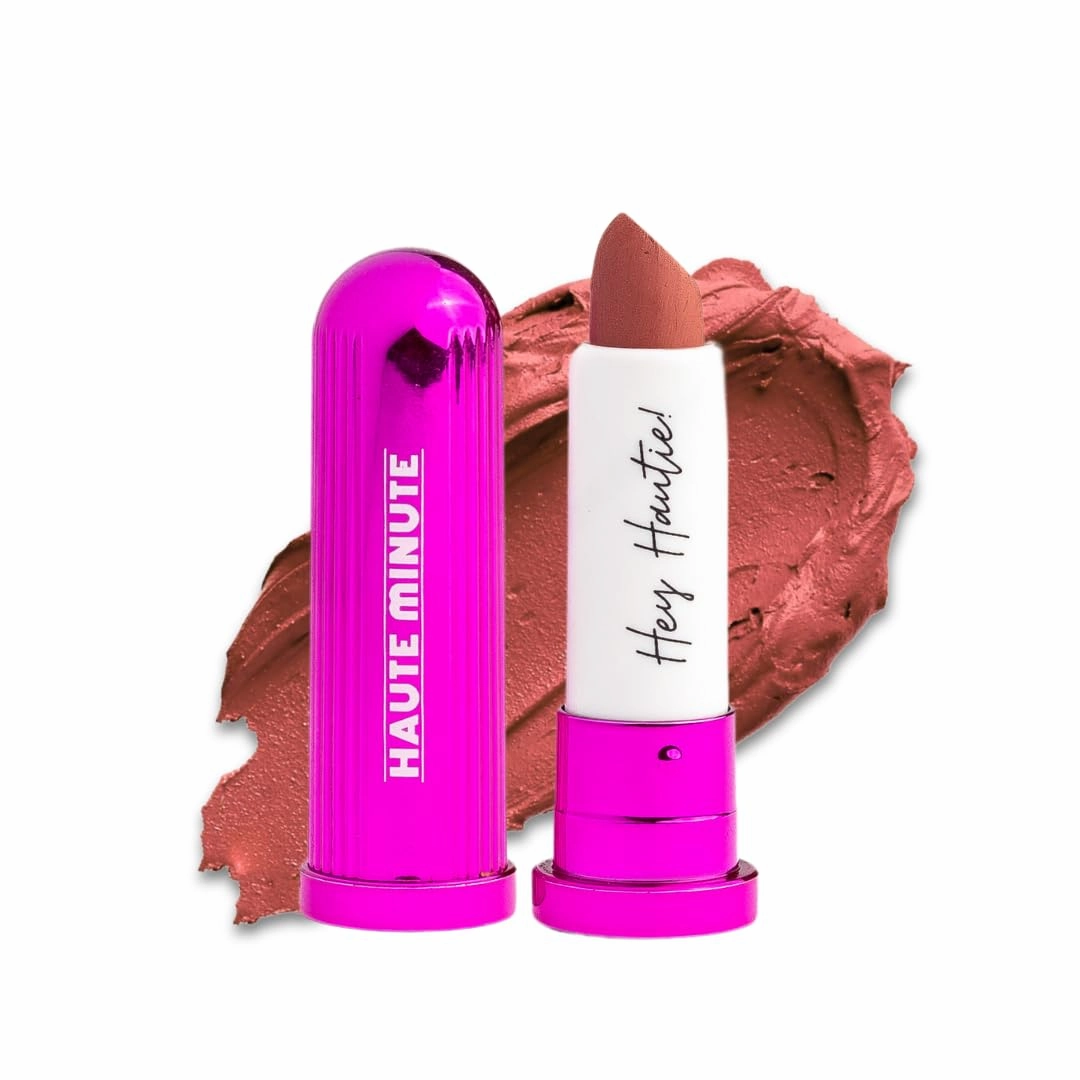 4Ever Haute Lipstick – Dark Mauve Lipstick Long Lasting, Bold Satin Finish, Vegan, Cruelty-Free - Clean & Natural, Travel-Friendly Lip Color (Sooo Late!)