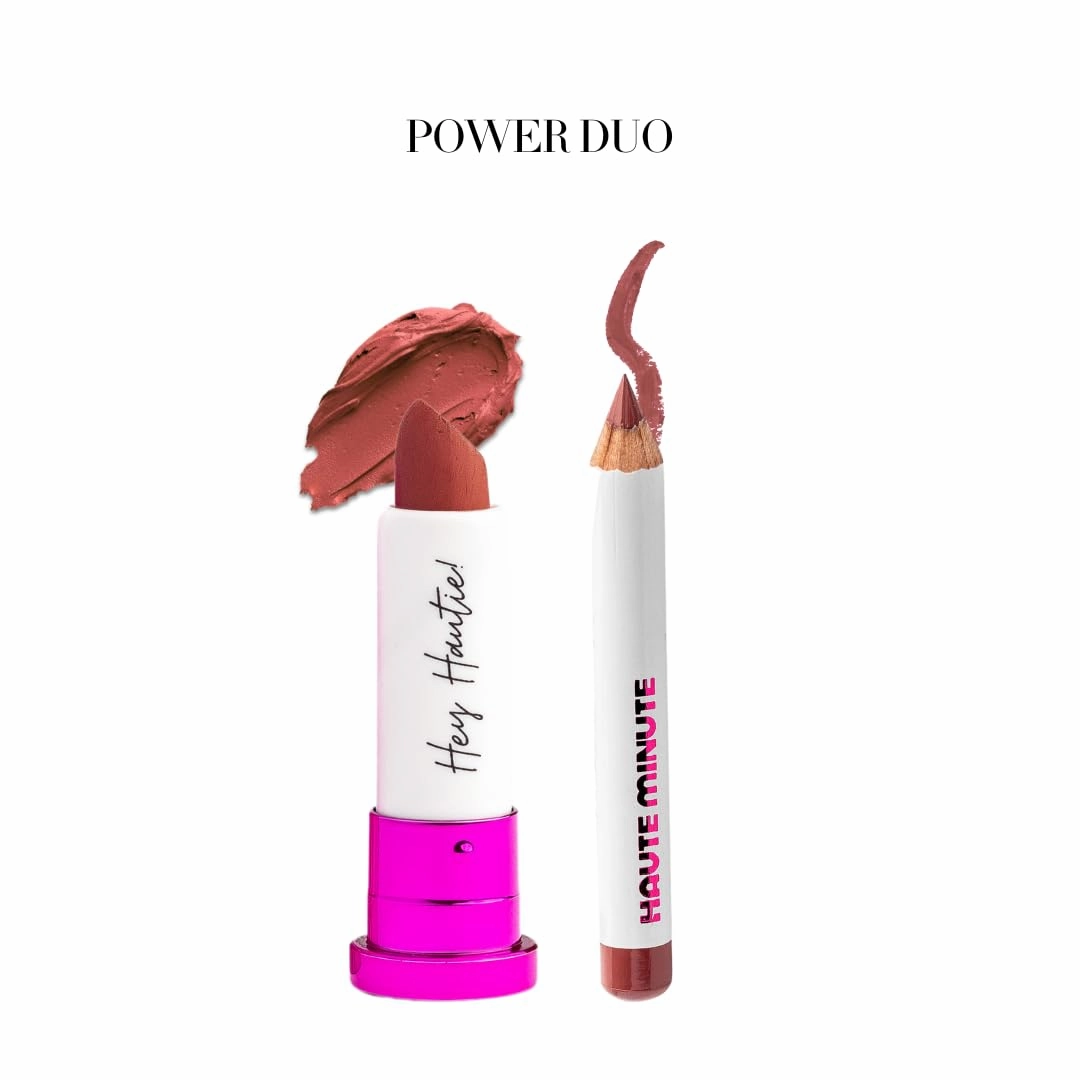 4Ever Haute Lipstick – Dark Mauve Lipstick Long Lasting, Bold Satin Finish, Vegan, Cruelty-Free - Clean & Natural, Travel-Friendly Lip Color (Sooo Late!)