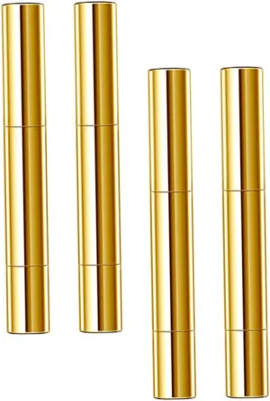 4Pcs Cosmetic Container Rotary Empty Lip Oil Pens Lip Gloss Dispensers Applicator Tubes for Concealer Nail Oil Essential Oils Lightweight Durable for Travel