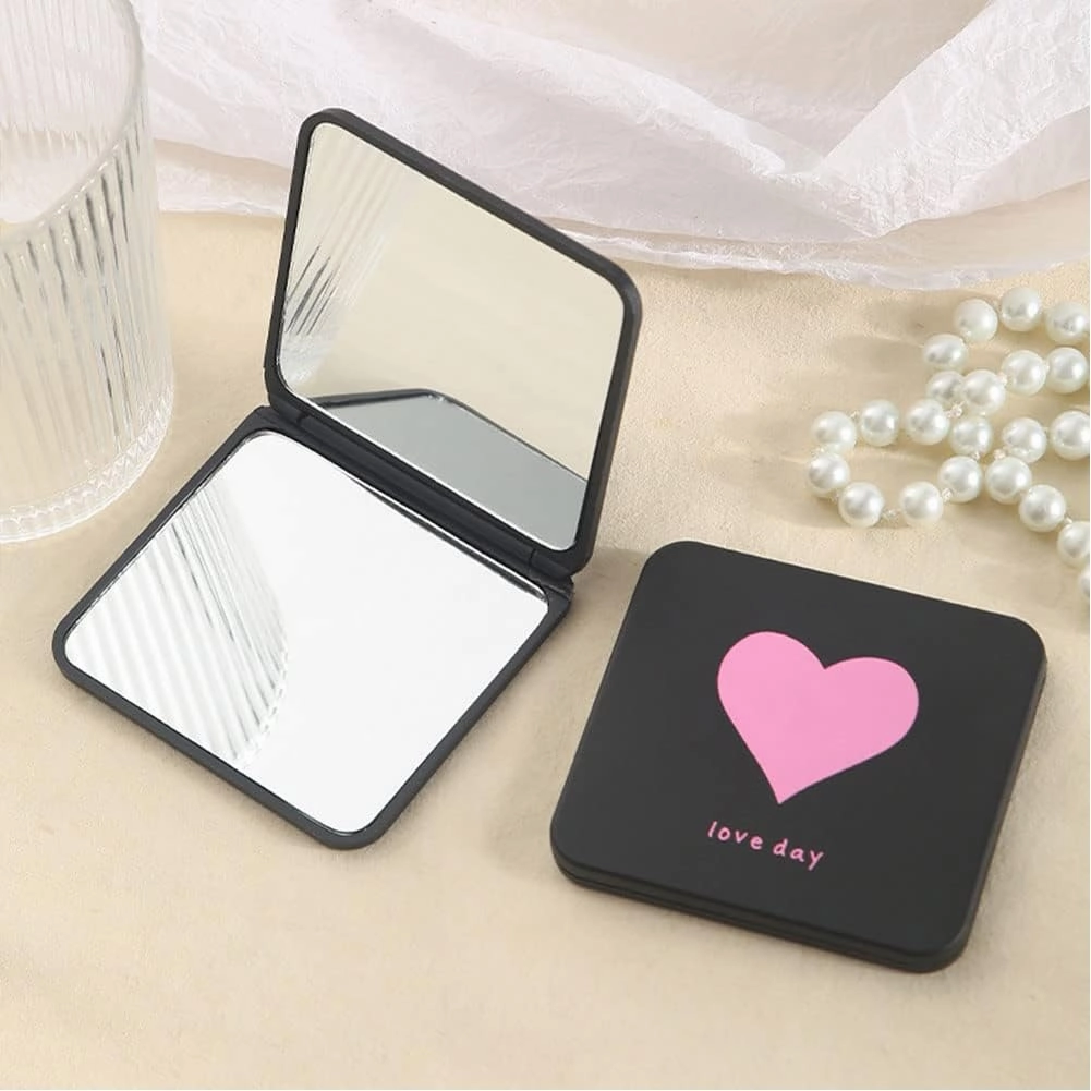 4pcs Portable Small Mirror Mini Travel Makeup Mirror Small Portable Pocket Mirror Folding Square Mirrors for Women Girls