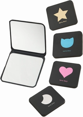 4pcs Portable Small Mirror Mini Travel Makeup Mirror Small Portable Pocket Mirror Folding Square Mirrors for Women Girls