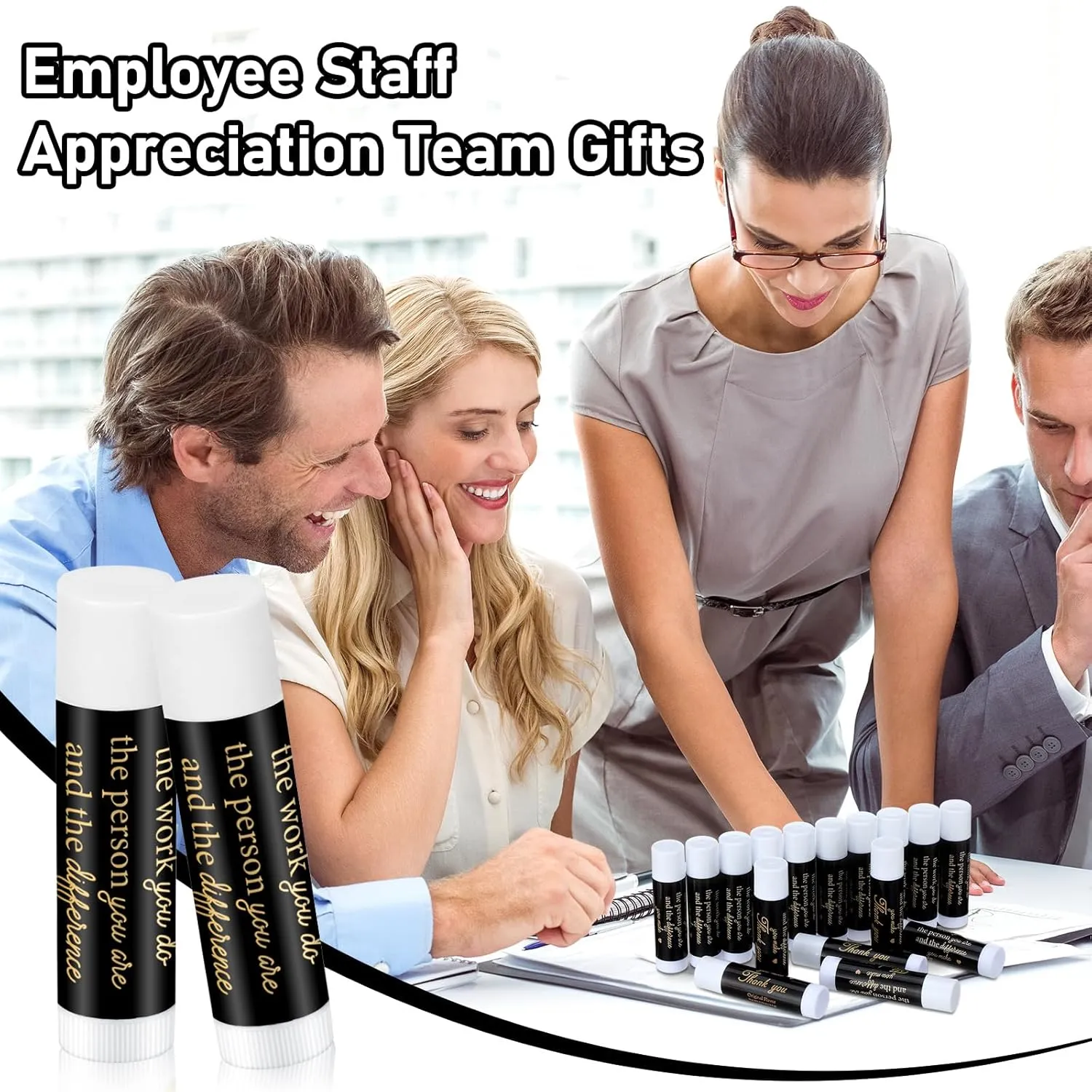 50 Pack Father's Day Gifts Bulk Employee Appreciation Lip Balms Moisturizing Lip Balms Volunteer Staff Team Thank You Gifts Pastor Appreciation for Women Men Coworkers You're the Balm(Be Proud)