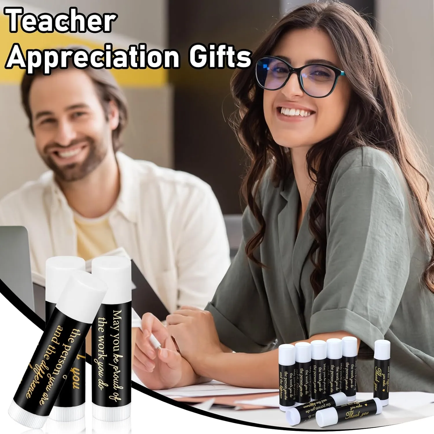 50 Pack Father's Day Gifts Bulk Employee Appreciation Lip Balms Moisturizing Lip Balms Volunteer Staff Team Thank You Gifts Pastor Appreciation for Women Men Coworkers You're the Balm(Be Proud)