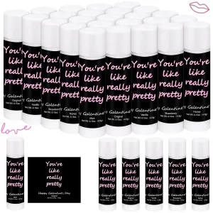 50 Pack Valentine's Galentine's Day Gifts Bulk Lip Balms Valentine's Galentine's Day Party Favors Stuffers You're Like Really Pretty Gifts for Women Her Teachers Staff Coworkers(Neon)