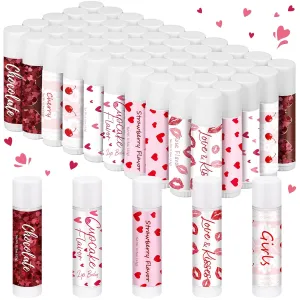 50 Pack Valentine's Galentine's Day Gifts Bulk Lip Balms Valentine's Galentine's Day Party Favors Stuffers You're Like Really Pretty Gifts for Women Her Teachers Staff Coworkers(Pink)