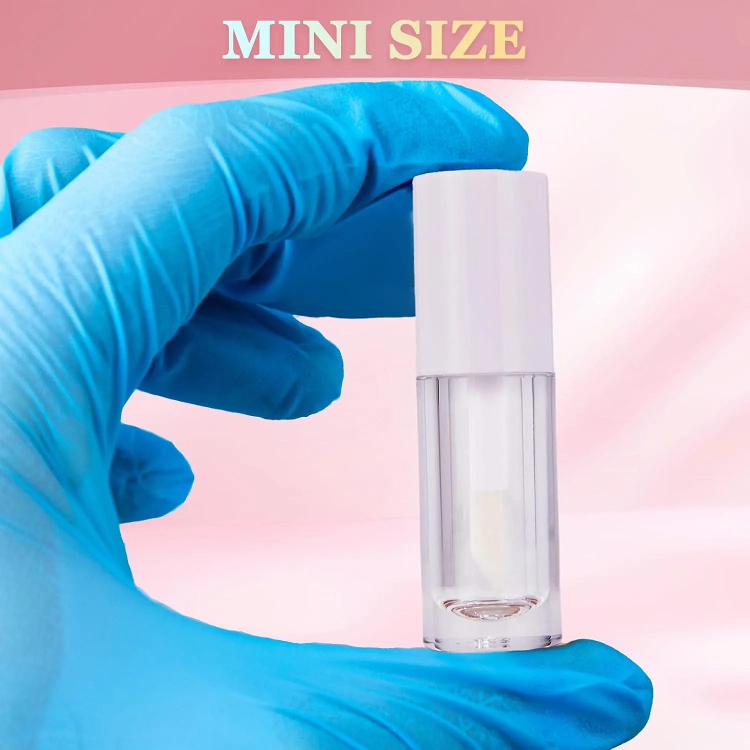 50pcs 2.5ml Empty Lip Gloss Containers Lip Gloss Tubes with Wand Cute 0.08oz Clear Refillable Lipgloss Making Supplies Kit for DIY Makeup   2pcs Syringes (White)