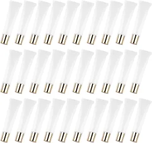 50pcs Clear Plastic Squeeze Tubes for Lip Gloss Lip Balms Creams Lightweight Reusable Container for Easy Dispensing for Travel Cosmetic Storage