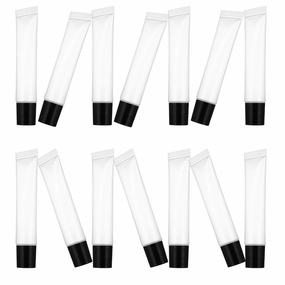 50pcs Clear Lip Gloss Tubes Refillable Empty Containers for Lightweight Leak Design for Lotion More Capacity