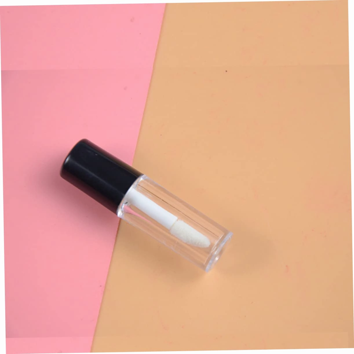 50pcs Clear Mini Lip Gloss Tubes Brush Refillable Containers for Lip Balm Lipstick Samples Lightweight and Portable for Makeup