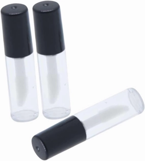 50pcs Clear Mini Lip Gloss Tubes Refillable Empty Lip Wand Bottles Portable Lightweight Cosmetic Containers with No Leakage