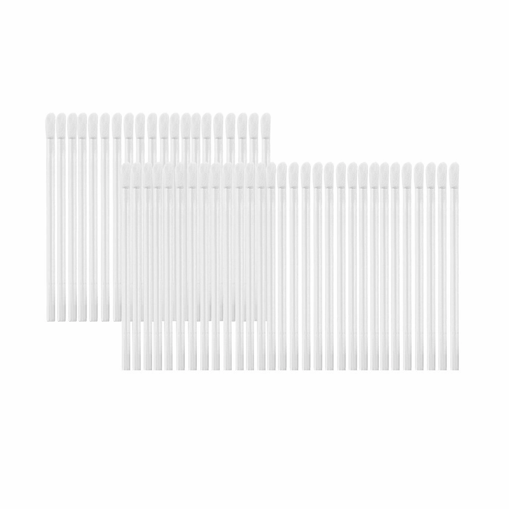 50pcs Disposable Lip Brush One-Off Lipbrush Gloss Wands Applicator Makeup Tool - Clear