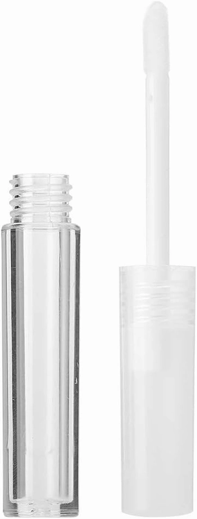 50pcs Mini Lip Gloss Blanks, Clear Lip Gloss Blanks, 1.3Meterl Cosmetic Lipstick Container for Lip Gloss, Transparent Design
