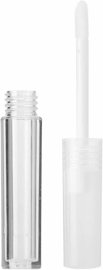 50pcs Mini Lip Gloss Blanks, Clear Lip Gloss Blanks, 1.3Meterl Cosmetic Lipstick Container for Lip Gloss, Transparent Design