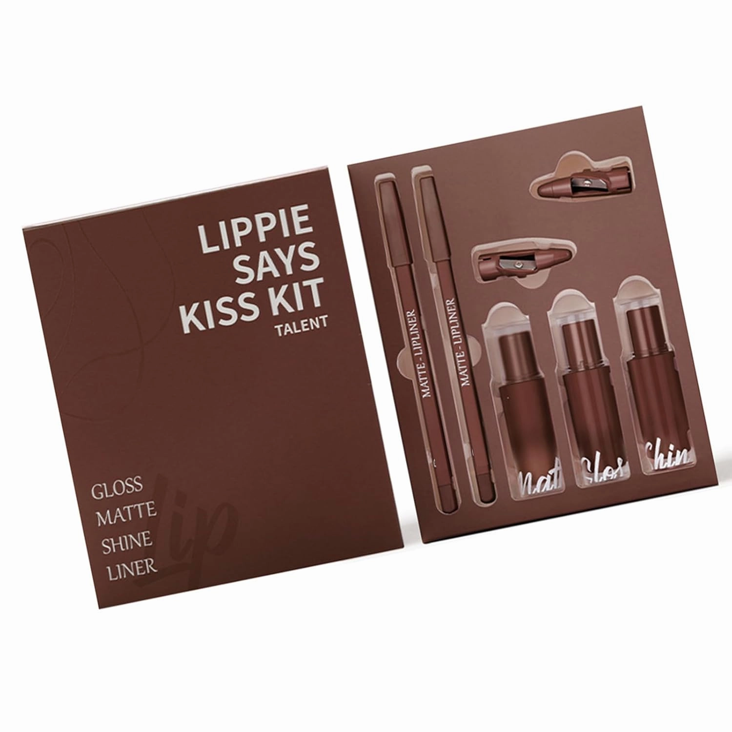 5 In 1 Lipstick Set For Women Girls Matte Liquid Lipstick  Shimmer Lip Gloss   Plumping Lip Gloss   Lip Liner Pencil