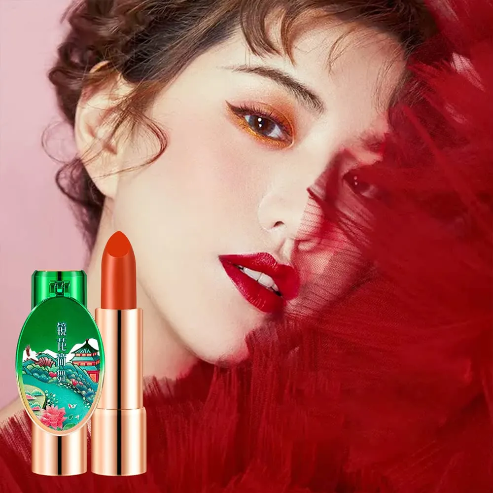 6 Colors Matte Lipstick, Matte Lipstick Long Lasting Waterproof Lip Gloss with Mirror Velvety High Pigmented Lip Stain Kit Girls Women Make Up Gift (03#)