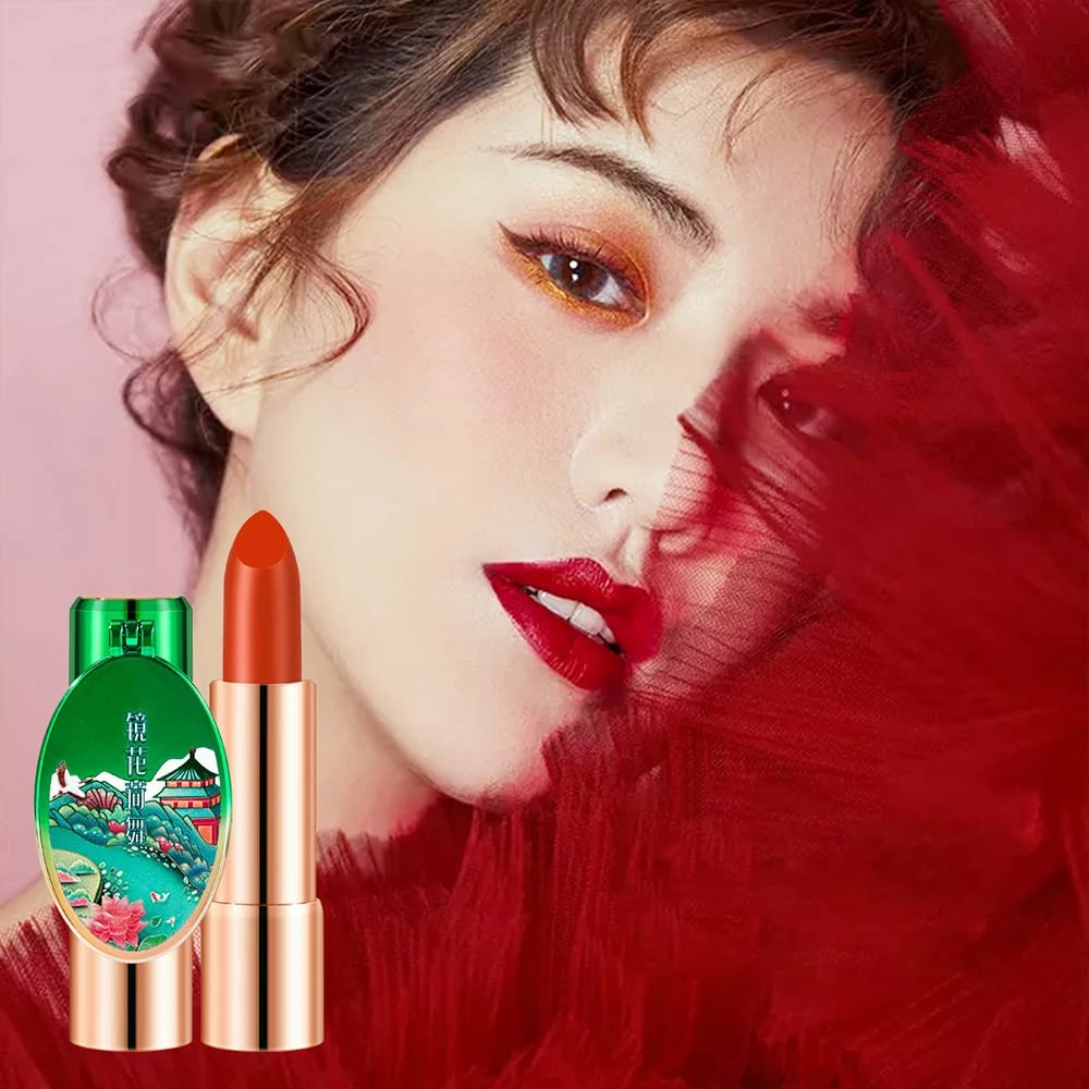 6 Colors Matte Lipstick, Matte Lipstick Long Lasting Waterproof Lip Gloss with Mirror Velvety High Pigmented Lip Stain Kit Girls Women Make Up Gift (02#)