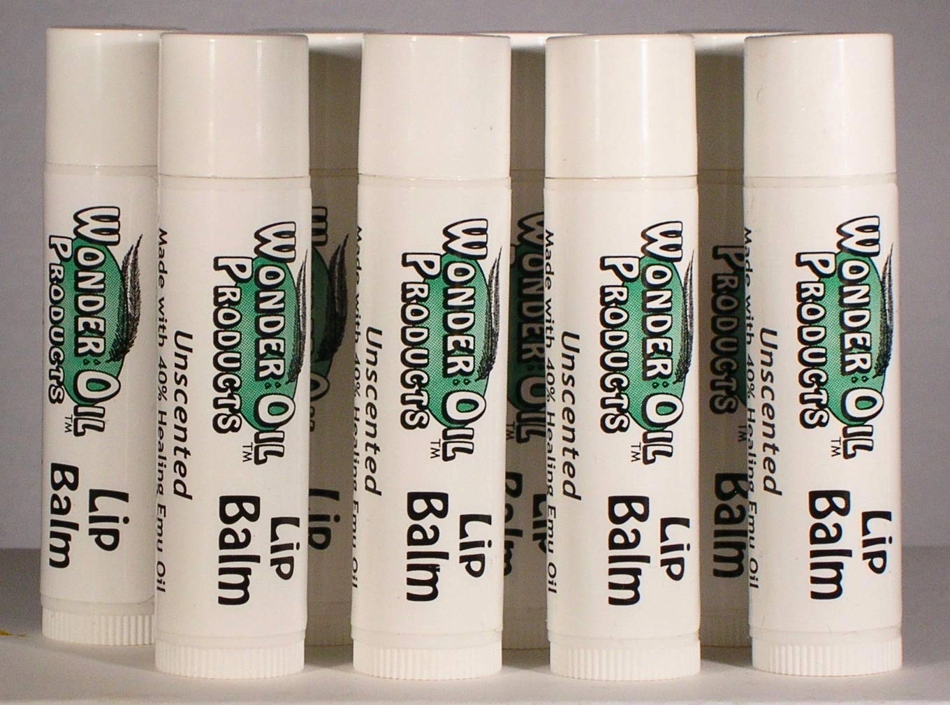 8X Moisturizing Lip Balm with 40% Healing Emu Oil .19 oz. (5.4 g) LONGEST LASTING!