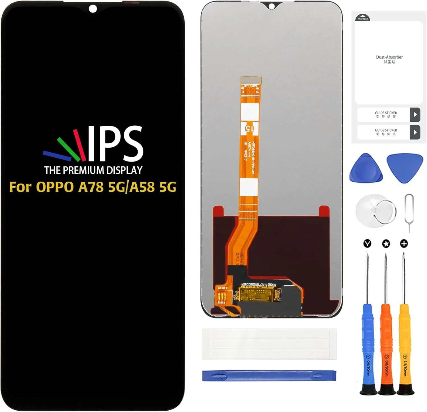 A-MIND for Oppo A78 5G CPH2483 CPH2495 6.56" LCD Screen Replacement LCD Display Touch Digitizer Screen Assembly with Repair Tools