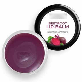 Aar.avi Org.anic Beetroot Lip Balm With Beetroots, Shea Butter & Cocoa Butter - For Dry & Chapped Lips Lip - Protection & Nourishment - 8 Gm, Red