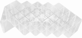 Acrylic Lip Gloss Display Stand Multi Compartment Lipstick Organizer for Bedroom Clear Makeup Storage Rack Lightweight Stylish Lip Gloss Holder for Easy Access and Tidy