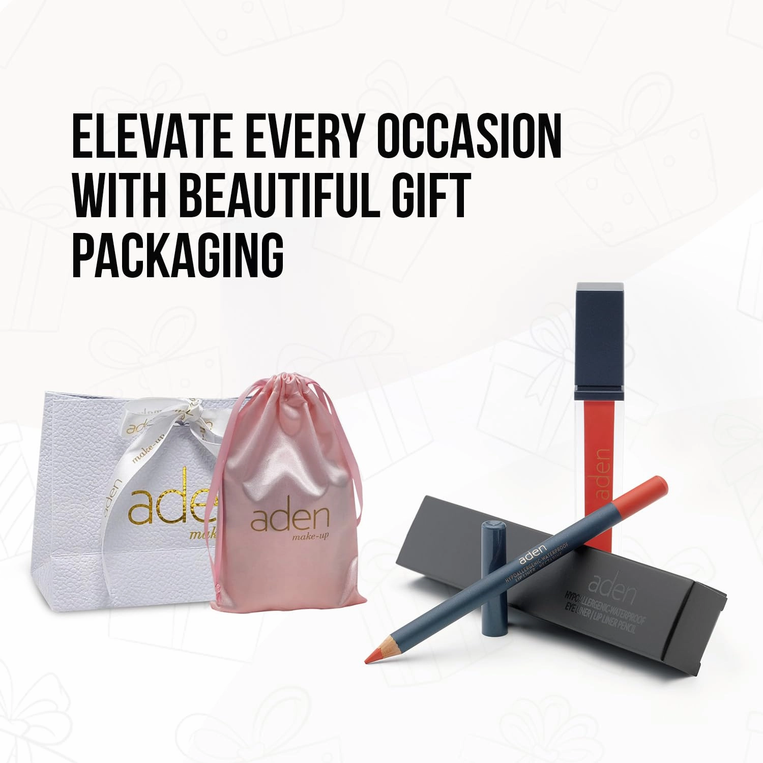 aden - 2 in 1 - Matte Liquid Lipstick & Lip liner Set - 7ML - Non-Smudge & Quick Drying - Highly Pigmented - Long Duration with Hydration - Made in Italy (03 Rosie Brown)