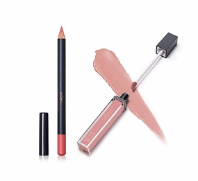 aden - 2 in 1 - Matte Liquid Lipstick & Lip liner Set - 7ML - Non-Smudge & Quick Drying - Highly Pigmented - Long Duration with Hydration - Made in Italy (03 Rosie Brown)