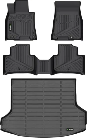 All Weather Floor Mats & Cargo Liner for Genesis GV70 2022-2025 (Not Electrified GV70) Custom Fit Full Set Accessories - Black