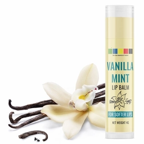 AMC Vanilla Mint Lip Balm With Cocoa Butter & Vanilla, For Dry, Lightweight, Lip Moisturizer for Dry and Chapped Lips 4gm Vanila