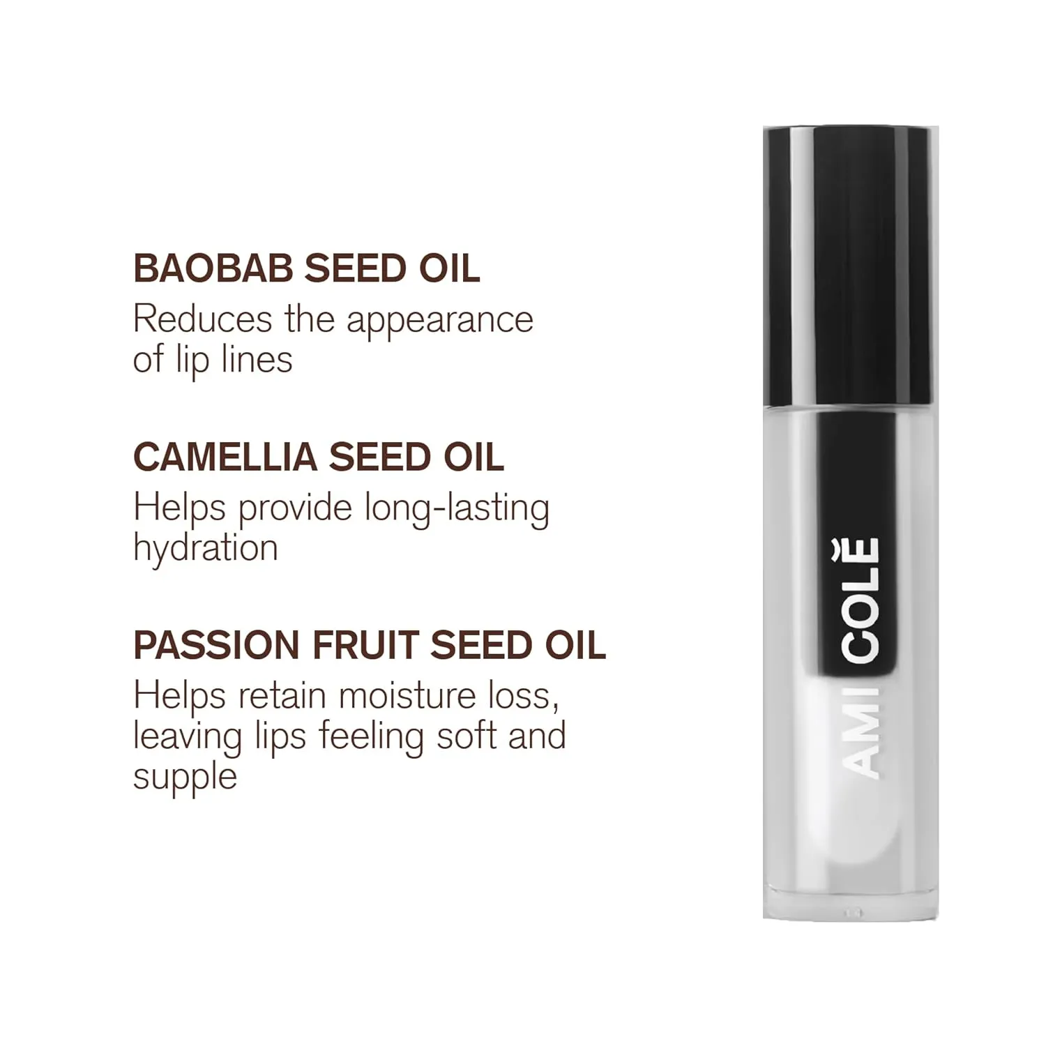 Ami Colé Hydrating Lip Treatment Oil (Reflection), 0.15oz