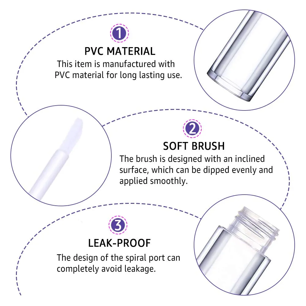 AMORIX 24 Pack Crystal Rhinestone Lip Gloss Tubes with Wand 5ml Empty Lip Gloss Containers Lipgloss Bottles with Stoppers 2pcs Syringes   Labels for DIY Lip Gloss Balm