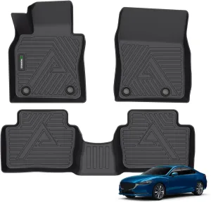 ANBINGO®-Floor Mats for Mazda 3 2025-2019 All Weather Protection TPE Anti-Slip Car Full Set Floor Liners Custom Accessories