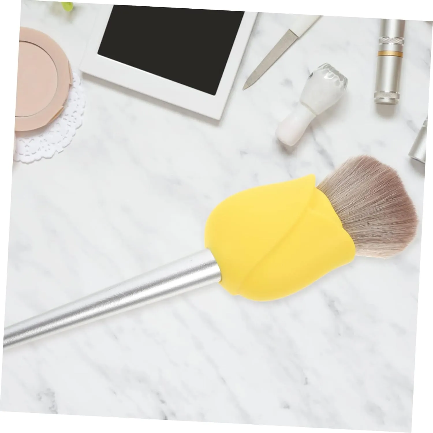 Angoily 3sets Silicone Brush Caps Makeup Brush Holder Travel Makeup Organizers Cover Set Travel Covers 3pcs*3