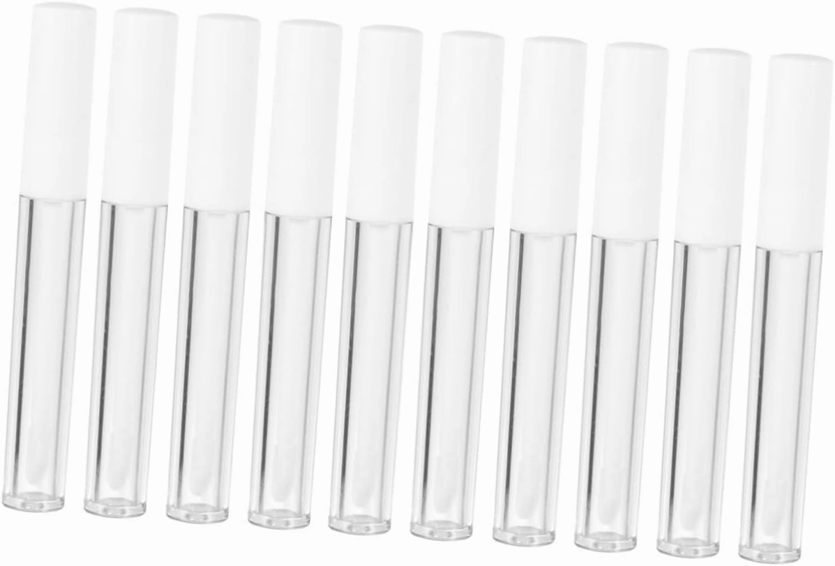 Angoily 3sets 2.5 Empty Lipstick Tube Wand Refillable Lip Gloss Containers for Cosmetics 10pcs*3
