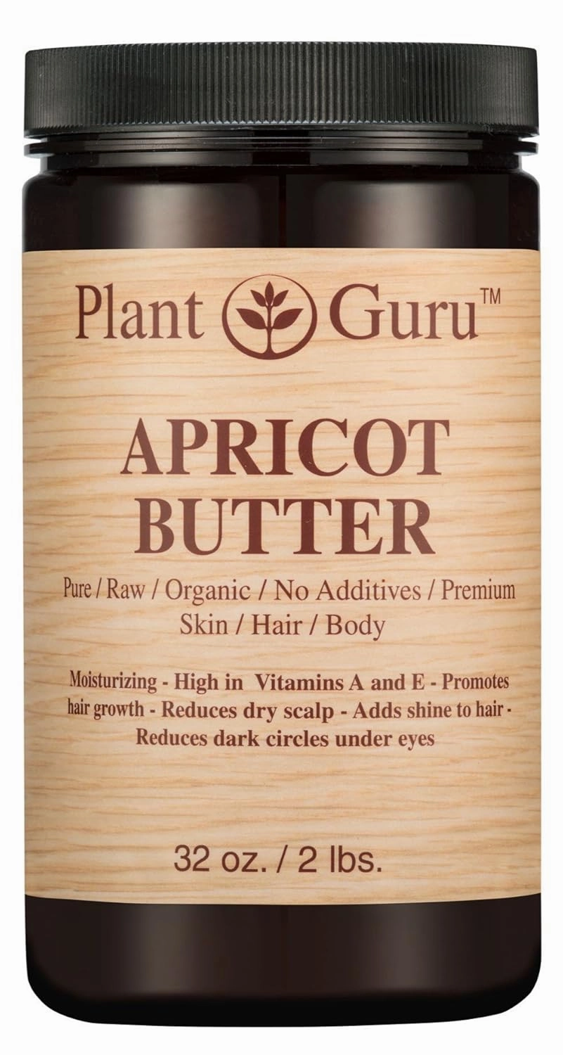 Apricot Body Butter 32 oz. 100% Pure Raw Fresh Natural Cold Pressed. Skin, Hair, Nail Moisturizer, DIY Creams, Balms, Lotions, Soaps.
