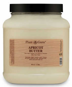 Apricot Body Butter 3 lbs. 100% Pure Raw Fresh Natural Cold Pressed. Skin, Hair, Nail Moisturizer, DIY Creams, Balms, Lotions, Soaps.