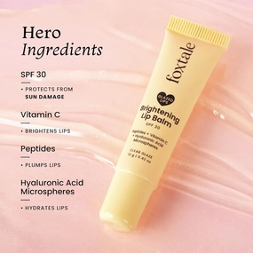 Apricx Brightening SPF30 Lip Balm with Peptides, Vitamin C & Hyaluronic Acid | Brightens Lips | Reduces Pigmentation | Hydrates Lips | SPF | Tinted Lip Balm - Clear Glaze 12gm