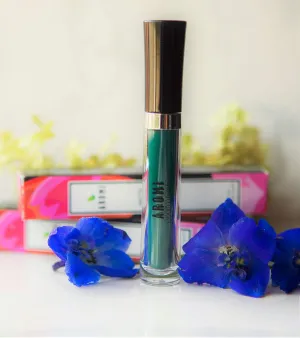 Aromi Dark Green Matte Liquid Lipstick | Long-Lasting, Forest Lip Color, Vegan Makeup, Cruelty-free, Unique Lipstick Shade, Handmade (Emerald Green)
