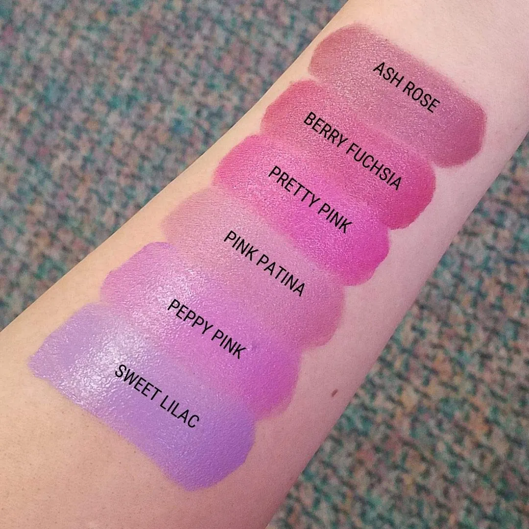 Aromi Natural Lipstick | Pink Lip Color for Women, Creamy, Moisturizing, Satin Finish, Dye-free Makeup, Vegan, Palm-free, Handmade (Pretty Pink)