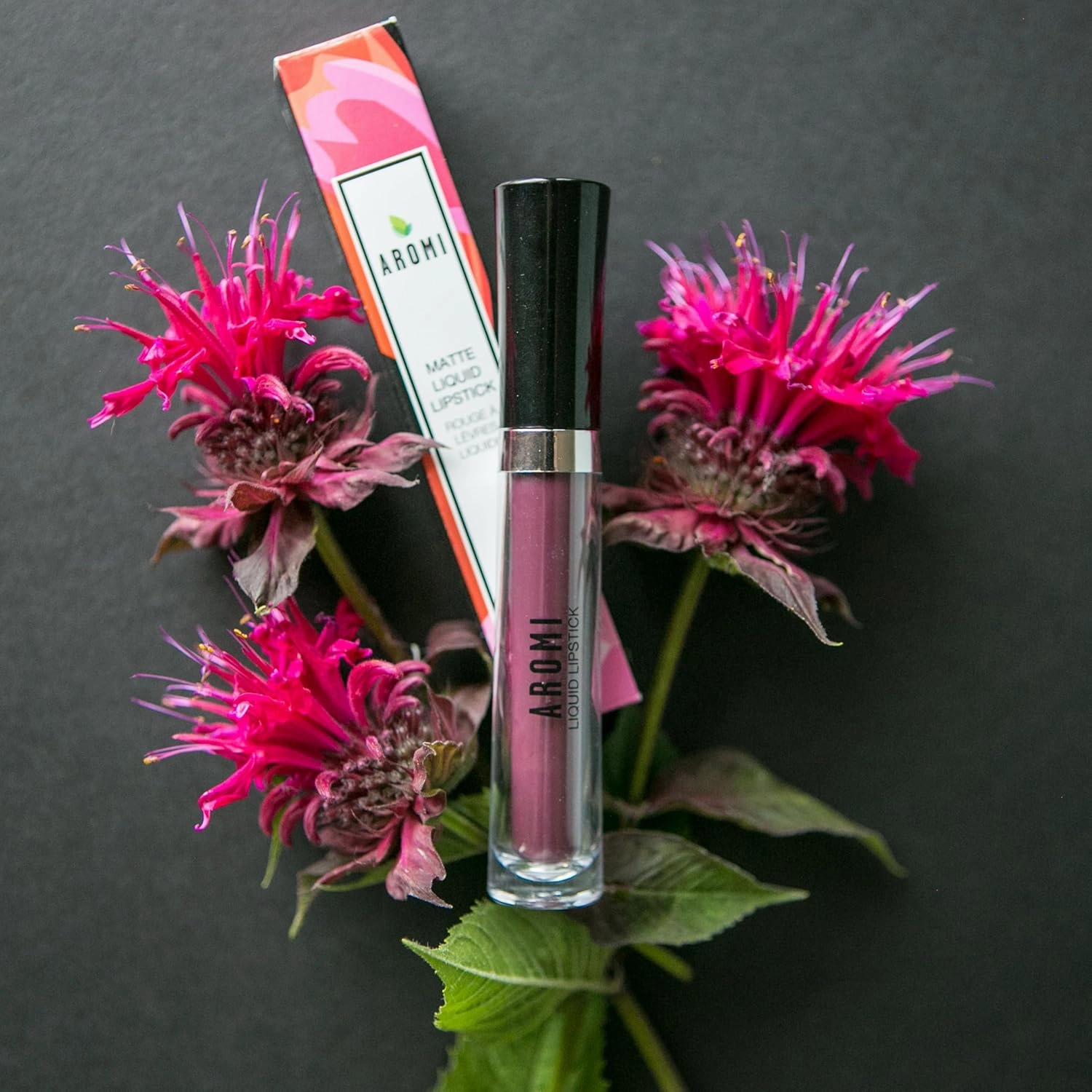 Aromi Marsala Matte Liquid Lipstick | Rosy Burgundy, Pink Maroon Lip Color, Long-lasting, Vegan, Cruelty-free, Waterproof, Handmade (Sweet Marsala)