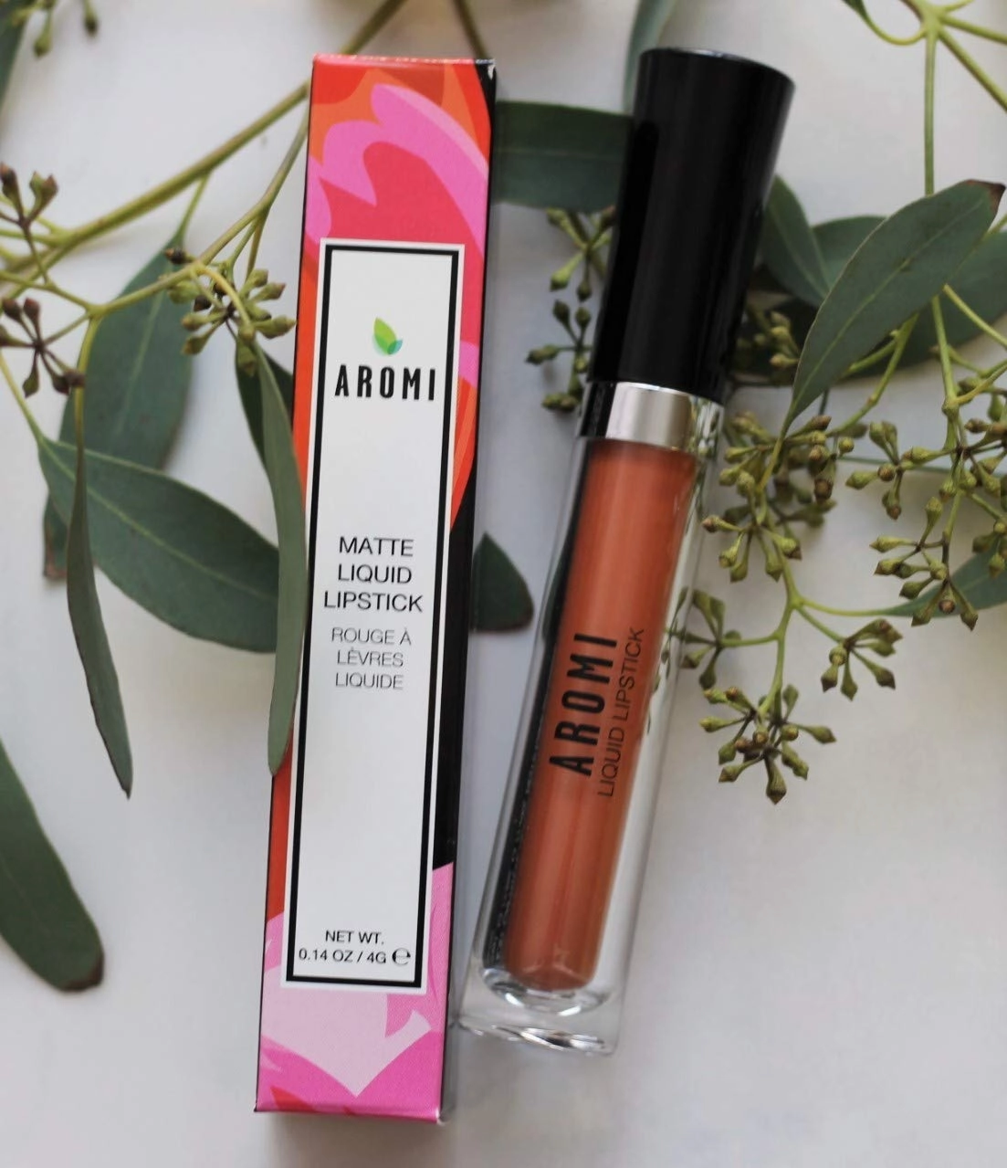 Aromi Matte Liquid Lipstick | Long-Lasting, Waterproof, Smear, Smudge   Transfer Proof, Nutmeg Orange Lip Color, Paraben, Phthalate,   Gluten Free (Burnt Pumpkin)