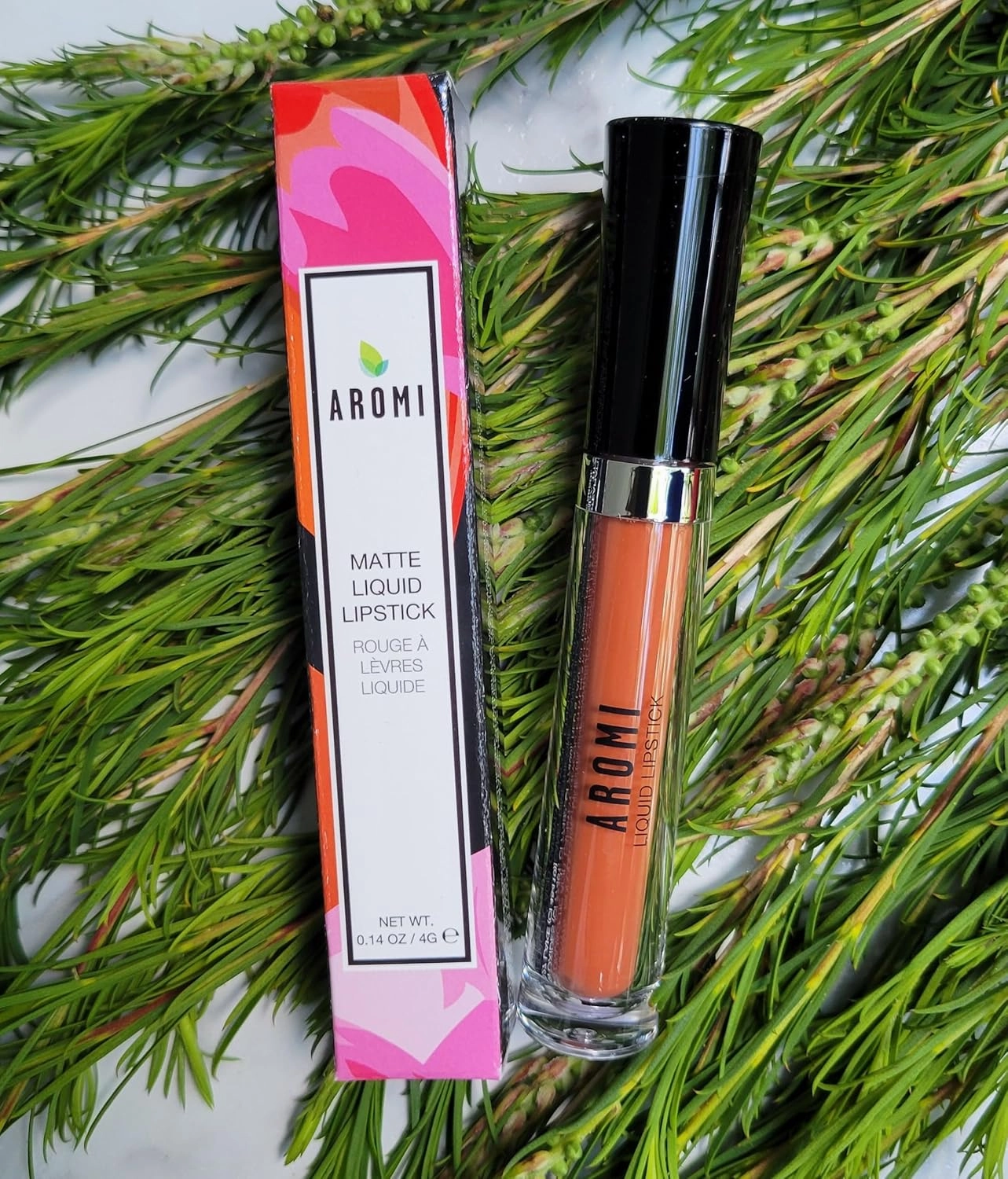 Aromi Matte Liquid Lipstick | Long-Lasting, Waterproof, Smear, Smudge   Transfer Proof, Nutmeg Orange Lip Color, Paraben, Phthalate,   Gluten Free (Burnt Pumpkin)