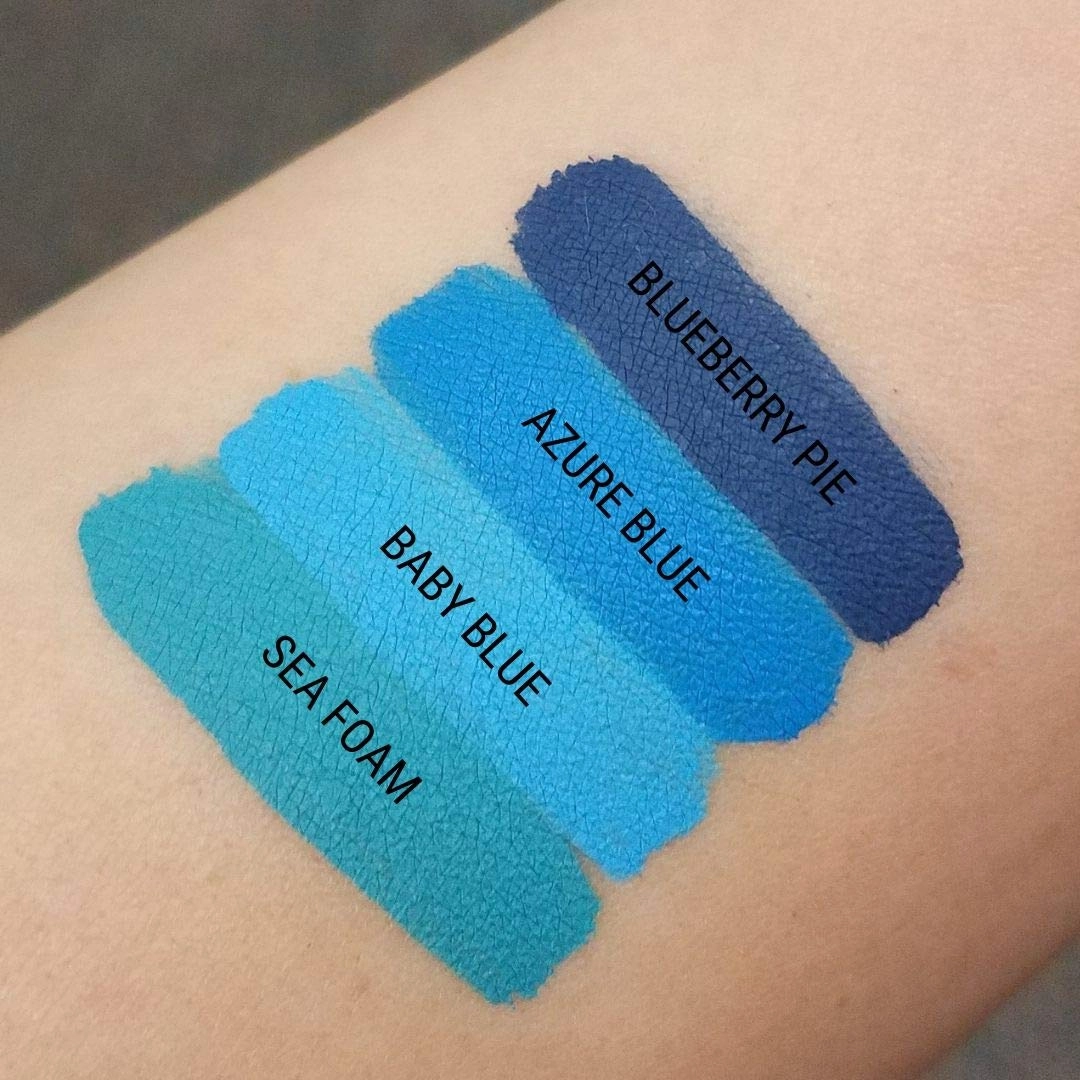 Aromi Matte Liquid Lipstick | Medium Blue Lip Color for Women, Long-lasting, Sky, Ocean Shade, Long Wear, Waterproof, Handmade (Azure Blue)