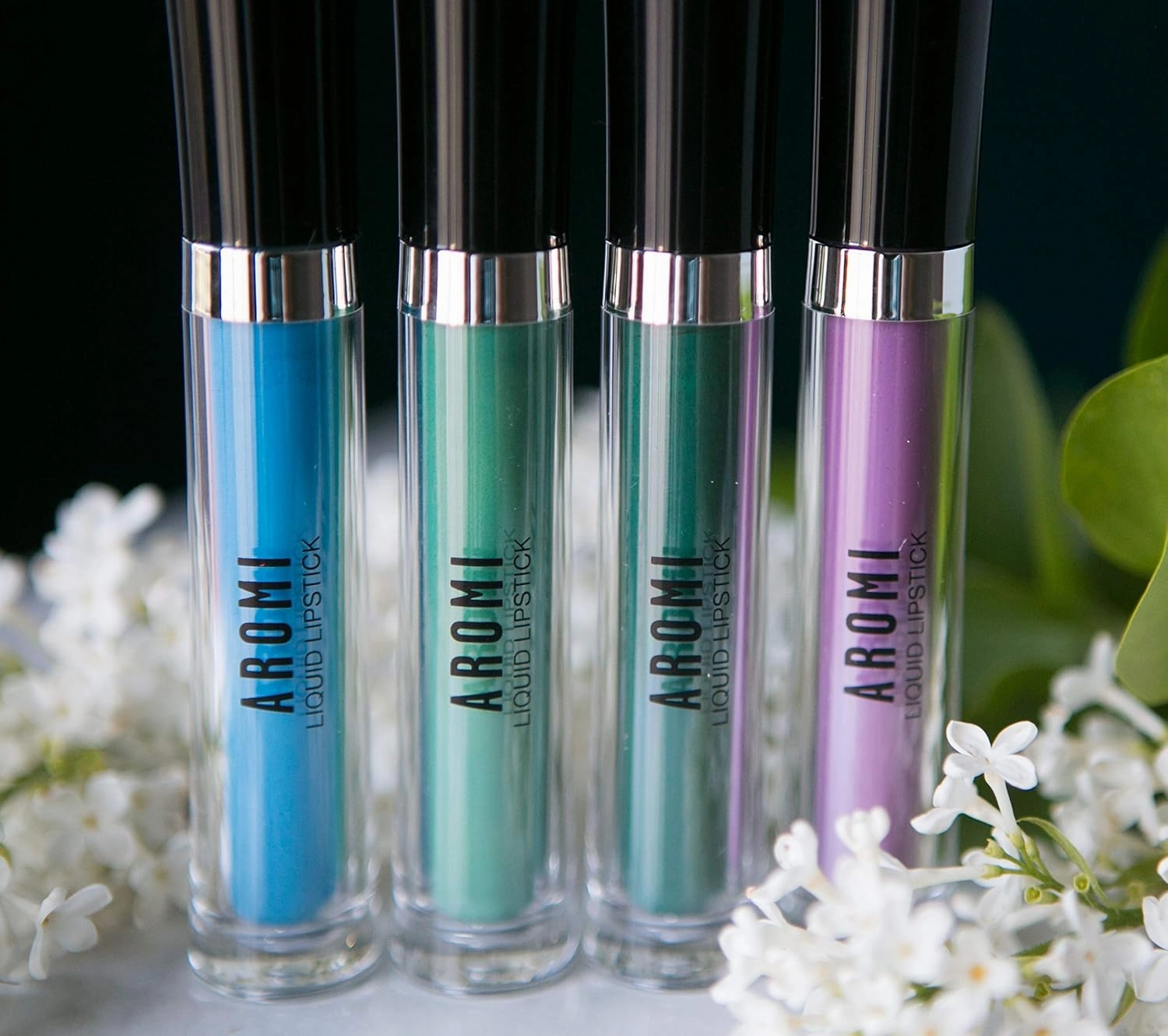 Aromi Matte Liquid Lipstick | Medium Blue Lip Color for Women, Long-lasting, Sky, Ocean Shade, Long Wear, Waterproof, Handmade (Azure Blue)