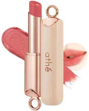 ATHÉ Authentic Airy Lip Balm 06 HAZE, Korean Vegan Color Lip Blam, Flake-Free Slim Fit Lips, Silky Powdery Finish & Air-like Blurring with Vibrant Colors, 0.11oz.